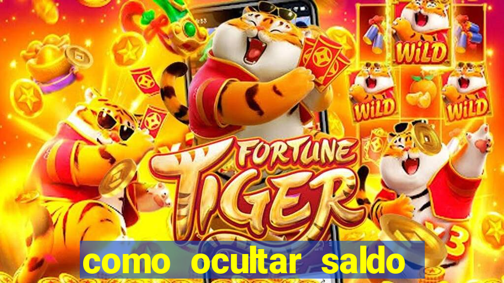 como ocultar saldo na betfair